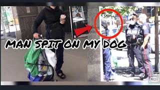 ⁣* CRAZY MAN SPITS ON MY DOG * 아저씨가 내 강아지한테 침을...?!