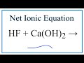 Net Ionic Equations and Spectator Ions