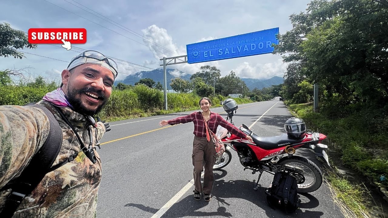 🌎 “Mi increíble viaje en moto desde HONDURAS hasta EL SALVADOR 🇸🇻🚀 | Frontera El Poy