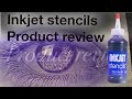 INKJET STENCILS | PRODUCT REVIEW, HOW TO | CHRISSY LEE