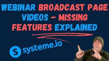 Systeme.io Webinar Page Videos vs. Other Funnel Page Videos