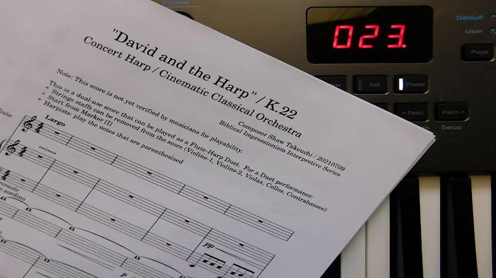 "David and the Harp" K.23 / Concert Harp and Flute...