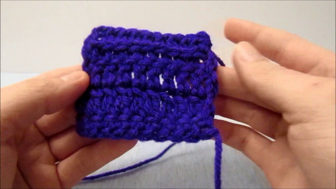 How To Half Double Crochet | Front Loop Crochet | Back Loop Crochet ...