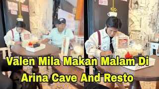 Valen Mila Makan Malam Di Arina Cafe aand aresto