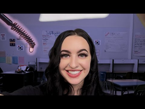 [ASMR] Waxing Your Brows In Detention | Soft Spoken