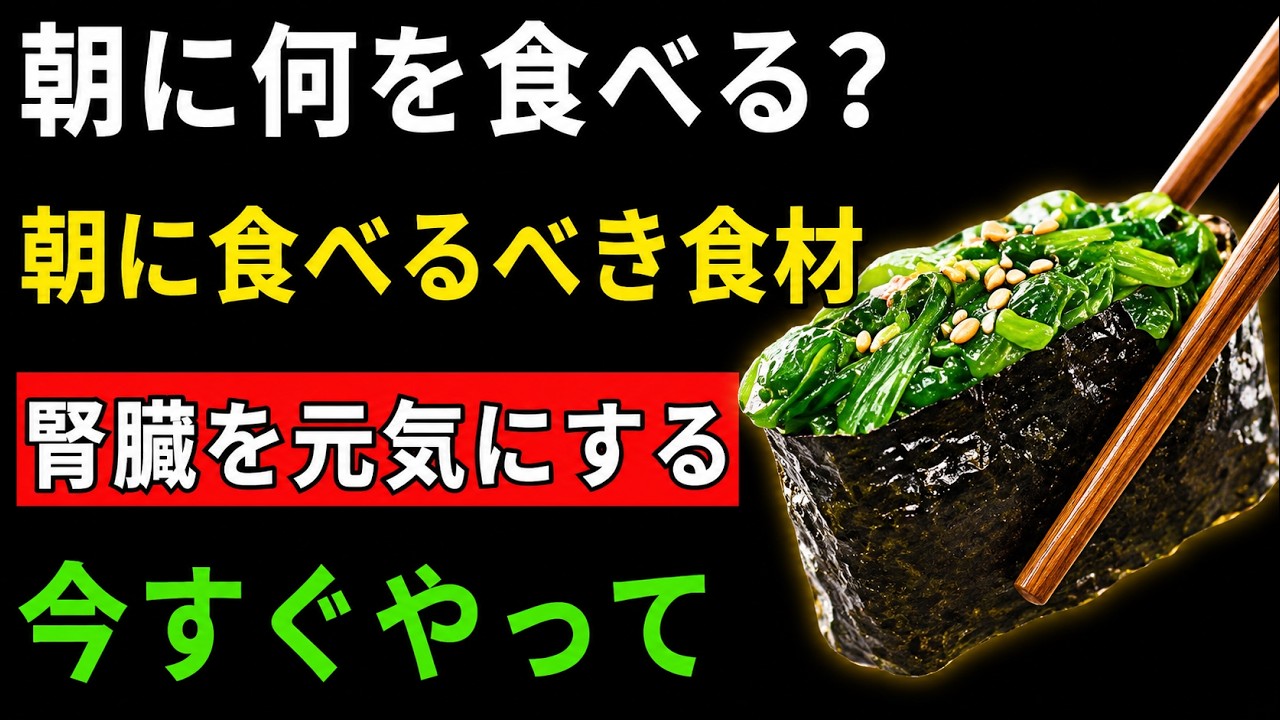 朝にこれを食べるだけで腎臓がどんどん元気になる簡単な習慣