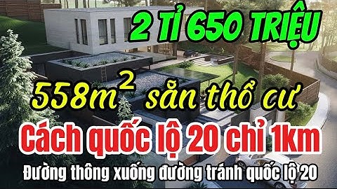Đất biệt thự Bảo Lộc | 12m ngang sát bên quốc lộ 20 hẻm thông đường tránh ql20