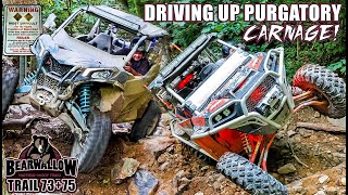 PURGATORY! Crazy Double Black Trail 73+75 Bearwallow Hatfield & McCoy - UTV/SXS Rock Crawling EP:10