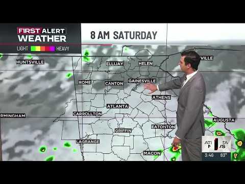 Dry now with weekend rain chances in Georgia