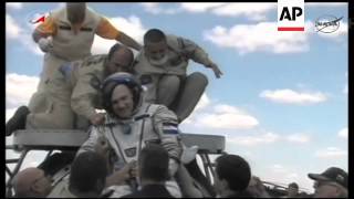 4:3 Soyuz spacecraft lands safely in Kazakhstan