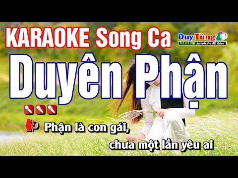 Karaoke Duyên Phận Song Ca - Karaoke || Duyên Phận - Song Ca || Nhạc Sống Duy Tùng