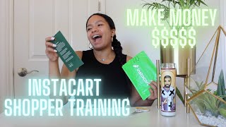INSTACART Shopper Training &amp; APP Tutorial  | Making Money With INSTACART | Unboxing Instacart Card