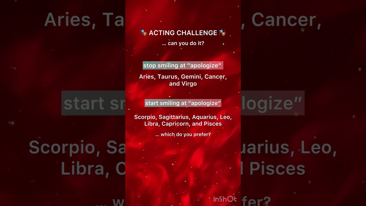 Zodiac Signs Acting Challenge! 