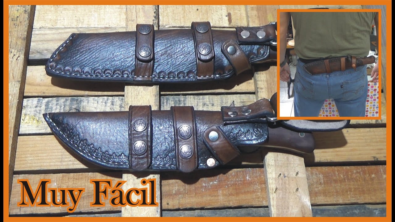 Funda para cuchillo Nesmuk paso a paso muy fácil de hacer 