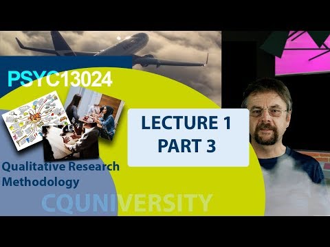 CQU PSCY13024 Lecture 1 part 3