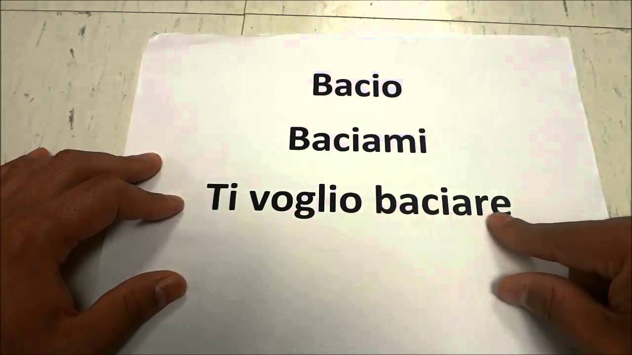 How To Say Kiss In Italian-Language Lesson - Youtube