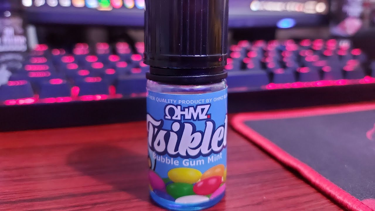 OHMZ TSIKLET BUBBLE GUM MINT VAPE JUICE REVIEW YouTube