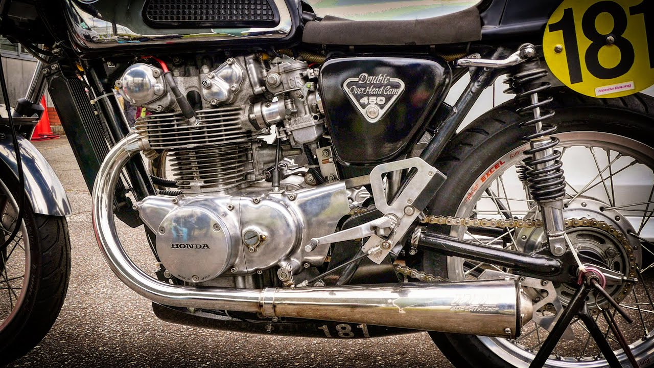 ホンダ・ドリーム CB450 🔥 MCFAJ クラブマンレーサー - YouTube