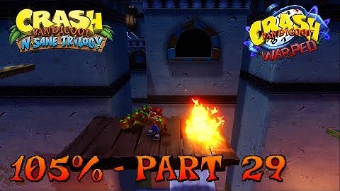 Crash Bandicoot 3 - N. Sane Trilogy - 105% Walkthrough, Part 29: Flaming Passion (Clear & Green Gem)