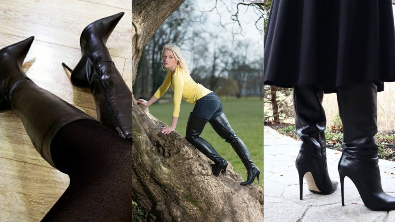 🌟 Сила и осанка | Незаменимые модели кожаных ботинок на каблуке для создания уверенного образа