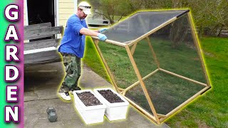 GARDEN PREP Kale seed flower hand pollination SOIL Mixture Stool build CrAzY CaT hyper fun