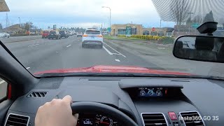 Winter Portland, Oregon Subaru WRX POV Drive