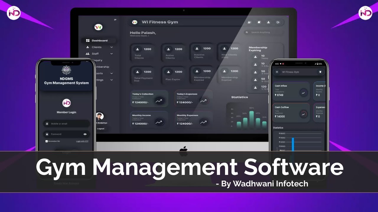 Admin Software Full Demo English- NDGMS Gym Management Software - India's #1 Gym Management Software