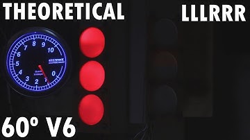 Hypothetical LLLRRR even fire V6 AudioVisual demonstration firing order 1 5 3 4 2 6