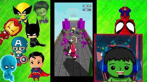 NOOB vs PRO vs HACKER | In CRAFT RUNNER 3D 3| with Little Hulk