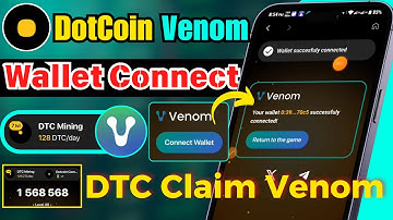 DotCoin Venom Wallet Connect | Dot Coin Wallet Connect | DTC Claim On Venom