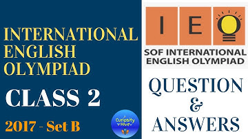 IEO Class 2 - International English Olympiad previous year question answer