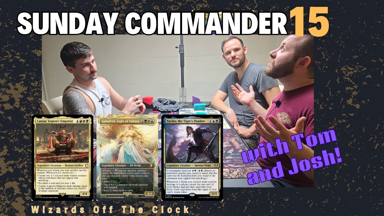Never Trust a Two Land Hand: Yuriko vs Galadriel vs Caesar | Sunday Commander 15 | MTG EDH Gameplay thumbnail