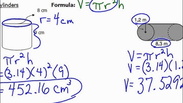 Finding The volume of 3 dimensional figures