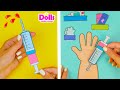 EASY PAPER CRAFT HOSPITAL FOR PAPER DOLLS DIY HOW TO MAKE DOCTOR DOLL FROM PAPER