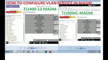 HOW TO  CONFIGURE VLAN SERVICE IN  TJ1400 AND TJ100MC