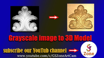 How to Grayscale image to 3D model In ArtCAm Hindi