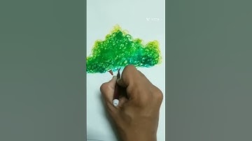 how to draw tree with sketch pen