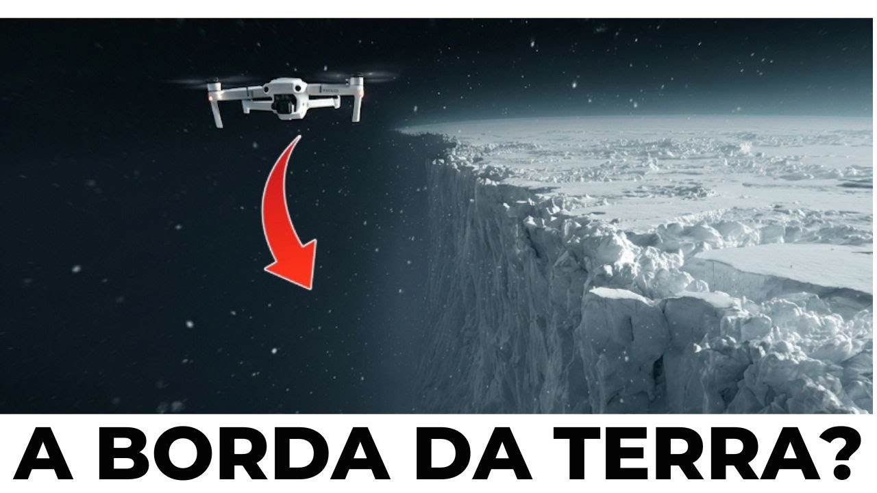 Drone voou sobre a Muralha de Gelo da Antártida e capturou imagens CHOCANTES