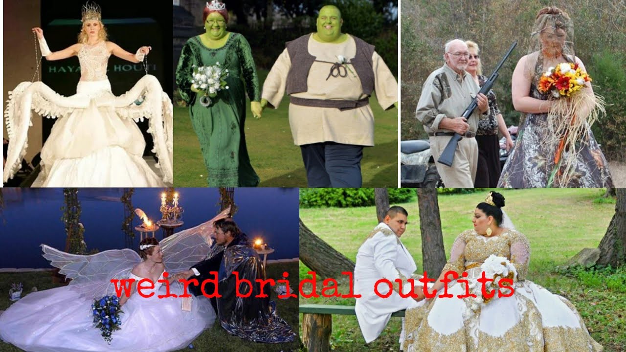 20 Uggliest Wedding Dresses The Weirdest Bridal Outfits