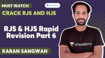 RJS & HJS Rapid Revision Part 6 | PCSJ | Karan Sangwan | Unacademy Judiciary