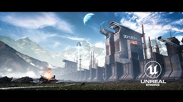 Sci-fi factory Ver.2. Exterminator project. Environment on Unreal Engine 4