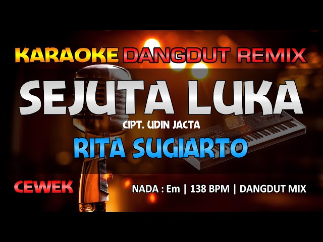 Sejuta Luka - Rita Sugiarto || RoNz Karaoke Dangdut Remix class=