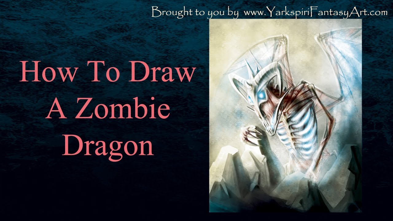 DRAGON ZOMBIE (How to Draw) - Art Illustration Drawing 