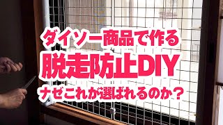 【これが選ばれる理由があった】ダイソー商品で作る 脱走防止DIY　№586