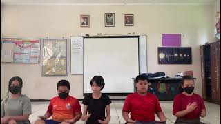 Tari Saman asal daerah Aceh Pola lantai Horizontal kelas 6
