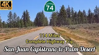 State Route 74 East | Orange County to Palm Desert | Full Length Highway Drive