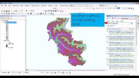 How to calculate area of Raster DATA (Grid cells) & Vector Data (polygons)  in ArcGIS 10.1 (PART 2)