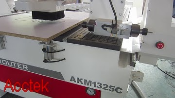acctek ATC cnc router 1325 with boring unit