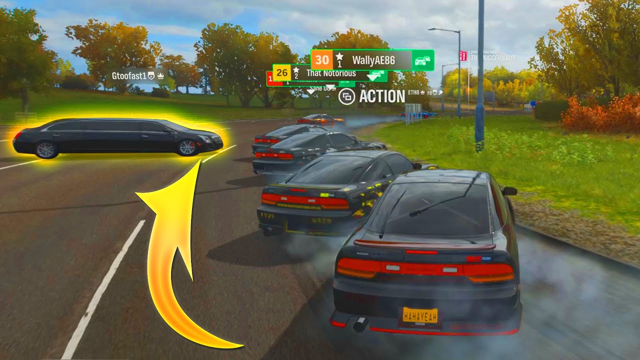 Forza Horizon 4 - Roundabout Drift Limbo w/ UCXT & Gtoofast (Part2)