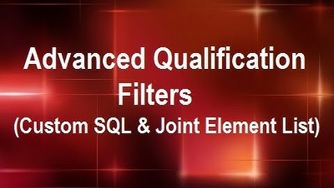 MicroStrategy - Advanced Qualification Filters (Custom SQL & Joint Element List) - by MicroRooster